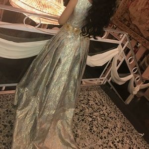 Sage Green Evening Ballgown